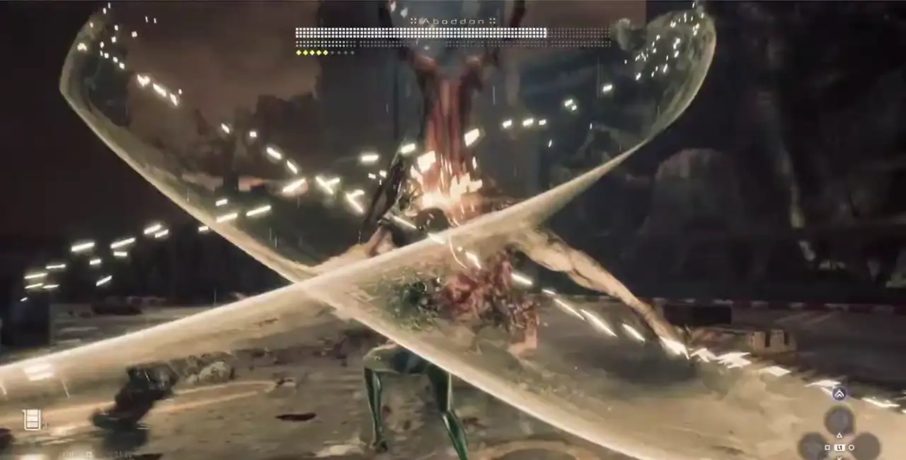 Stellar Blade Abaddon lightning attack string screenshot