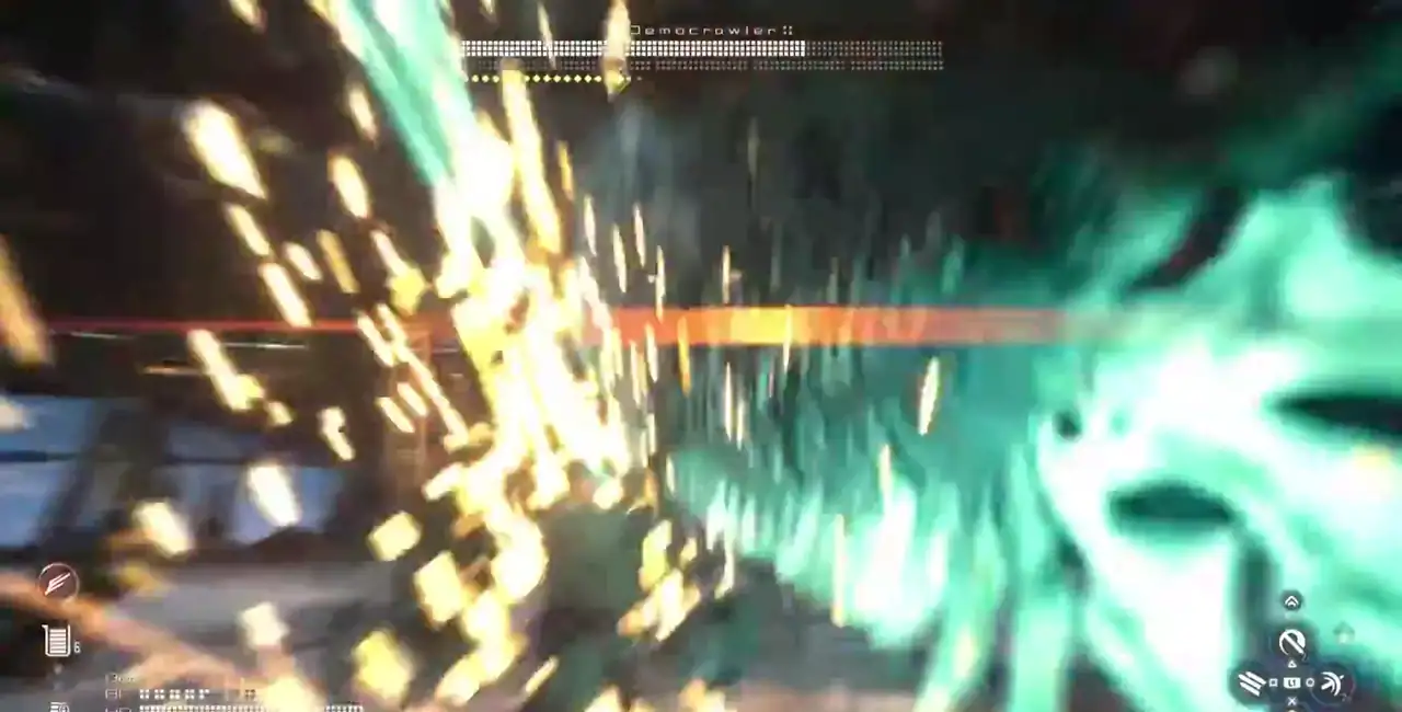 Stellar Blade Democrawler arena read screenshot